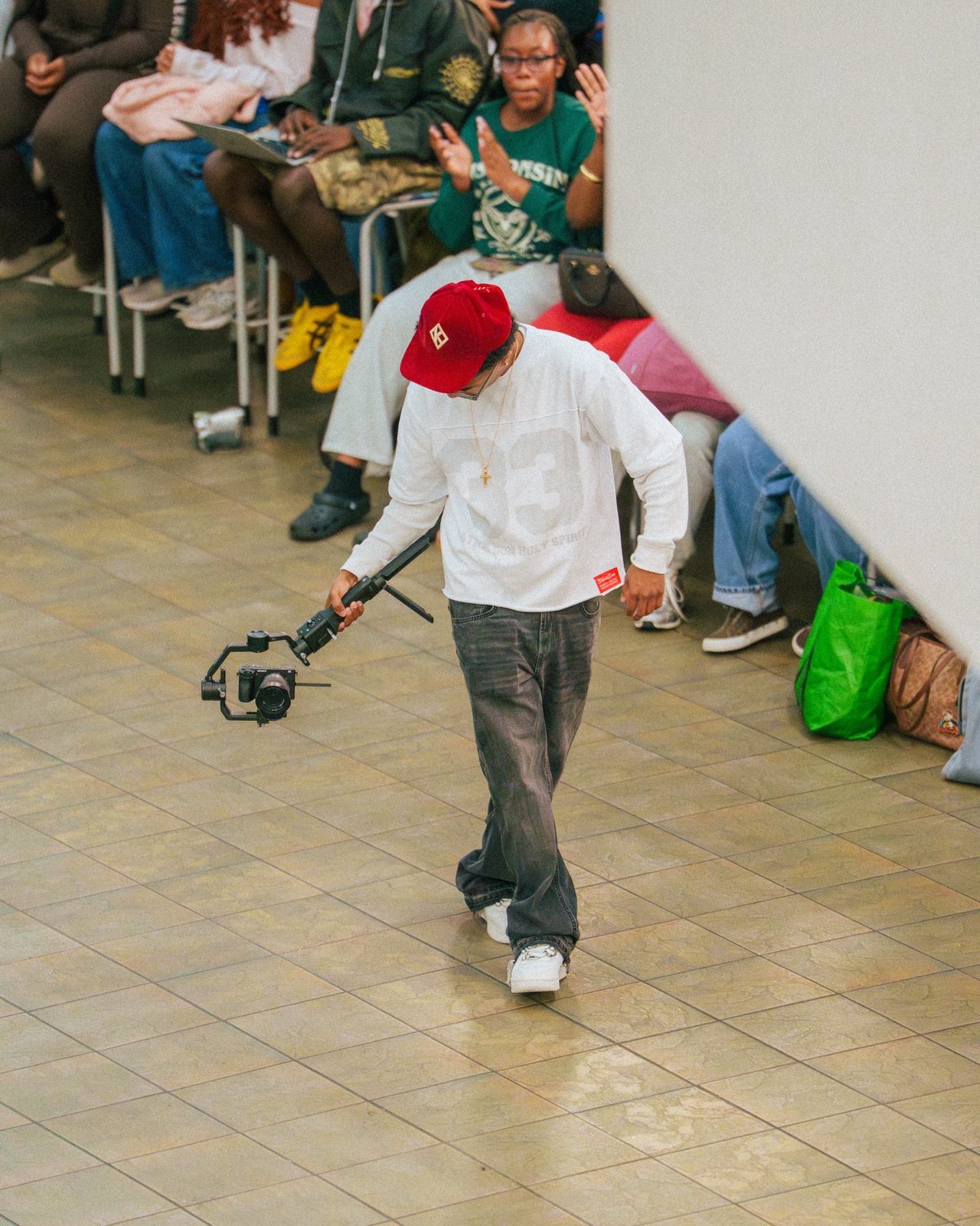 Bryce Visionz filming a crowd event